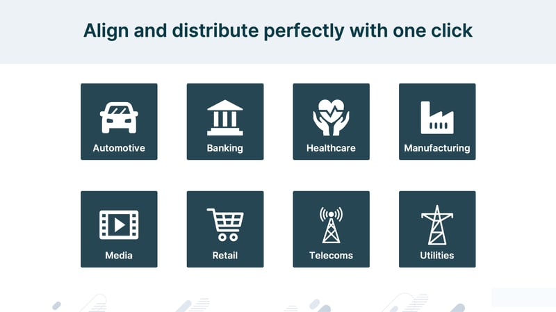 Align and distribute