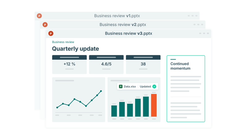 How to make recurring presentations easier to update