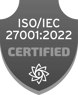 ISO/IEC 27001:2022 Certified mark